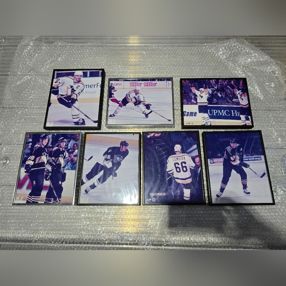 Hockey Legends Jagr and Lemieux - 7 8x10 Photos